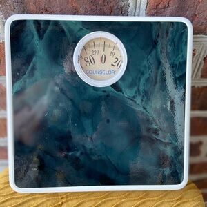 Vintage Counselor Bathroom Scales, Accurate, Green and White, 0-300 pounds